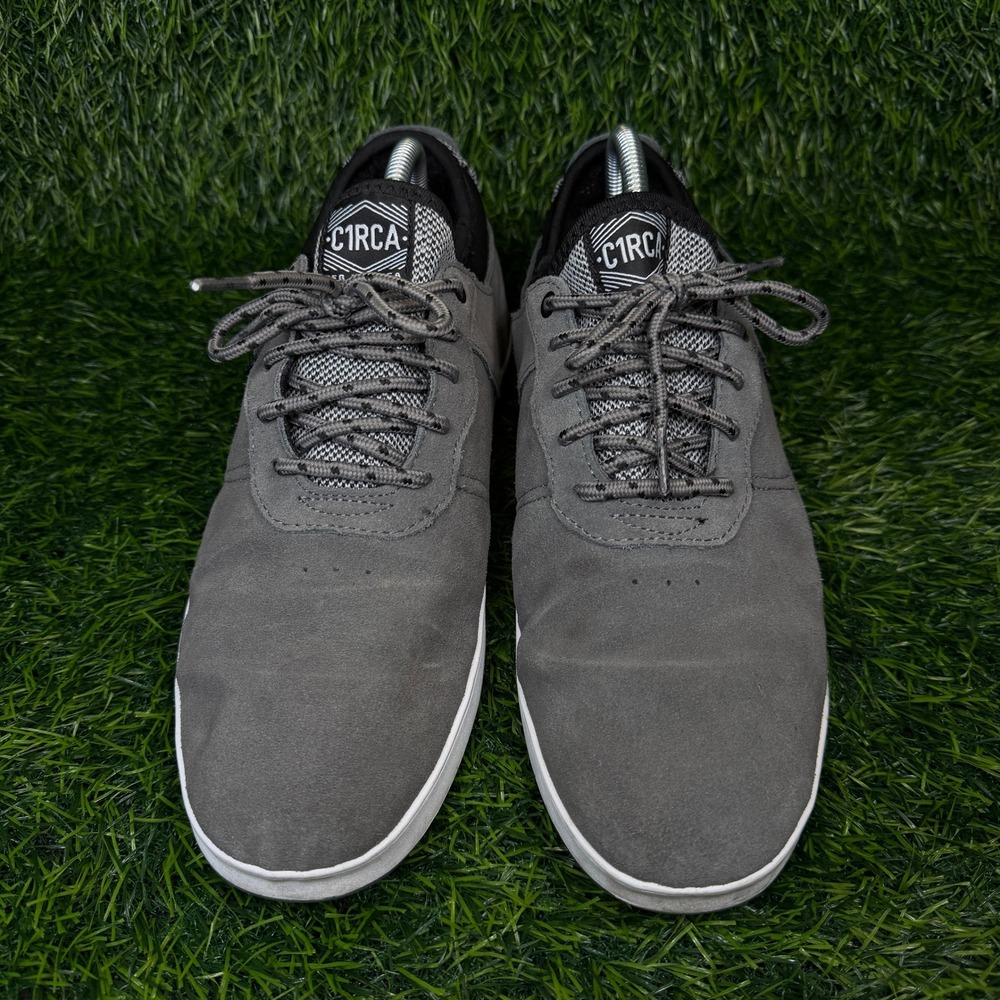 C1RCA‎ Skate Shoes Mens 11 Salix CBK Grey Black Suede Leather Low Top Sneaker